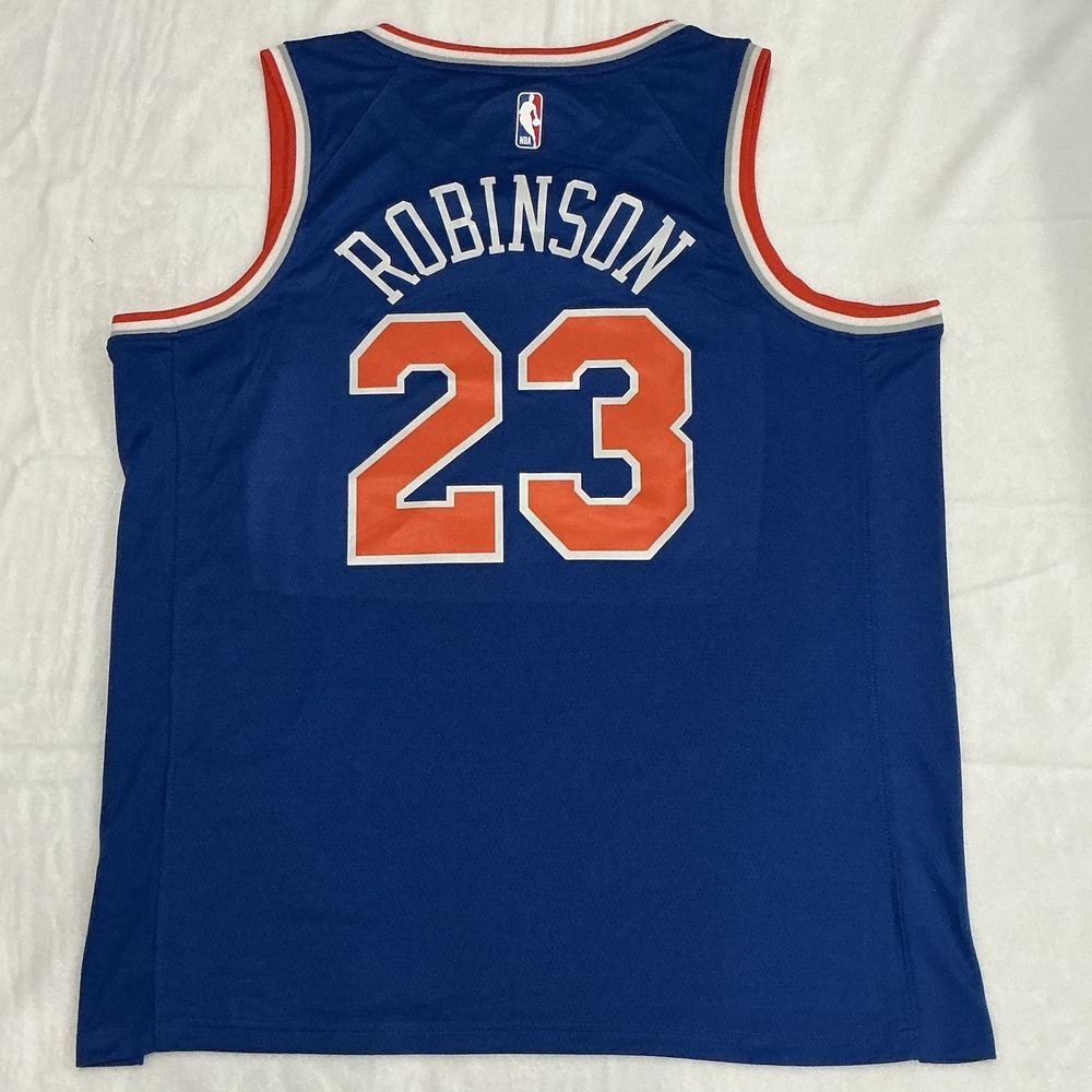 New York Knicks Robinson 23 Swingman Icon Edition Jersey Blue size 52 / XL - Picture 9 of 12